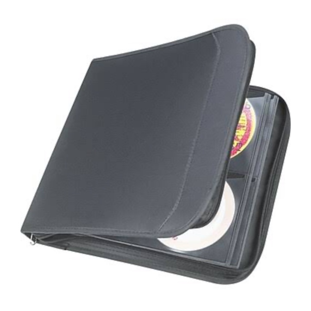 Book for CD/DVD, Black Nylon